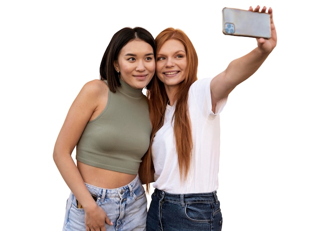 Porträt eines jungen Mädchens mit Gesichtsmaske
