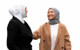 Kostenlose PSD porträt von frauen, die islamischen hijab tragen