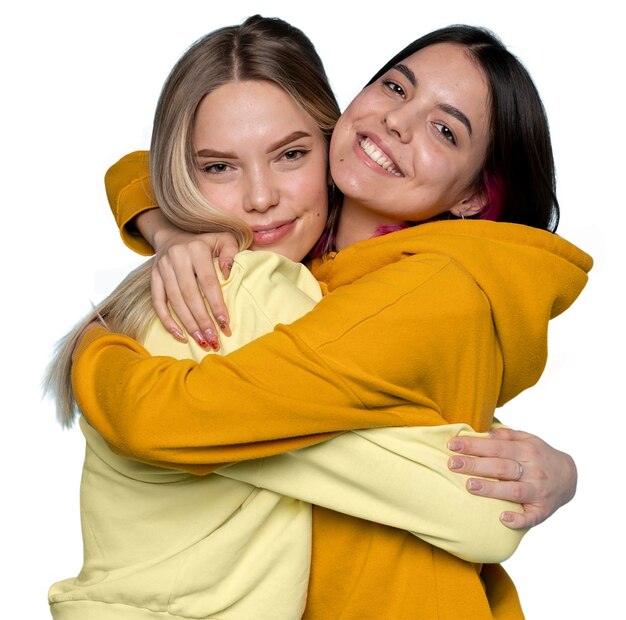 Porträt von isolierten Teenager-Mädchen