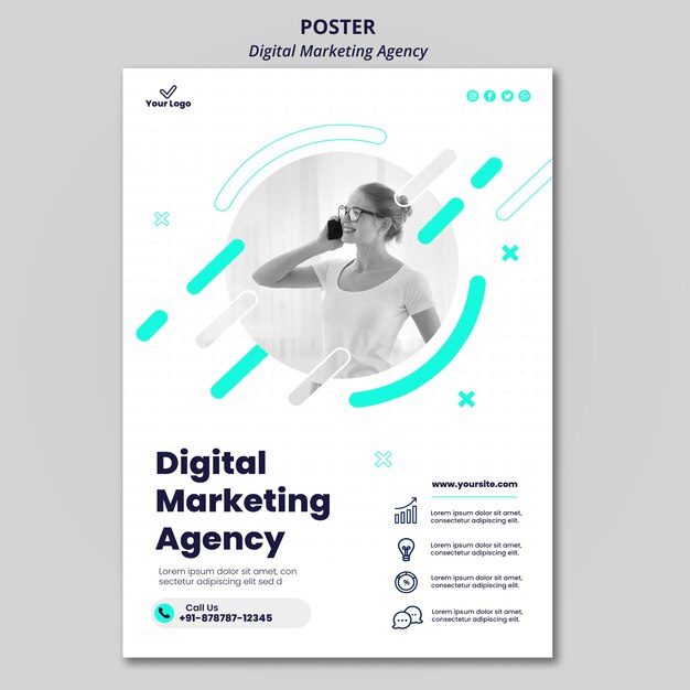 Poster der Agentur für digitales Marketing