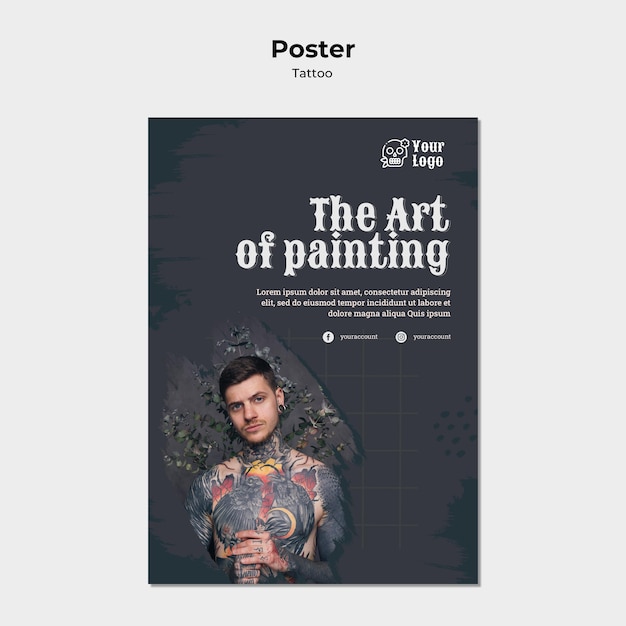 Poster Tätowierer Vorlage