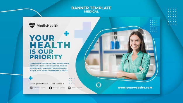 Postervorlage für das medizinische Gesundheitswesen