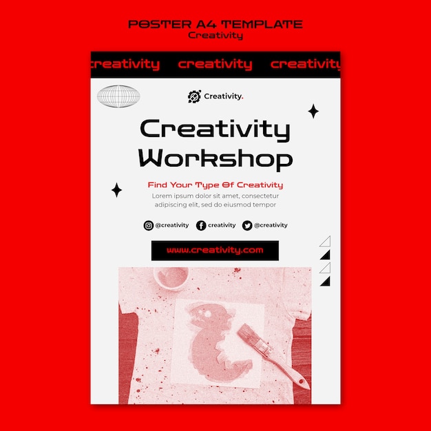 Postervorlage für Kreativitätsworkshops