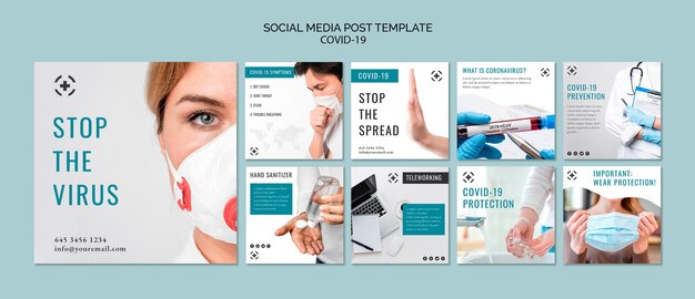 Postvorlage für Social Media-Viren