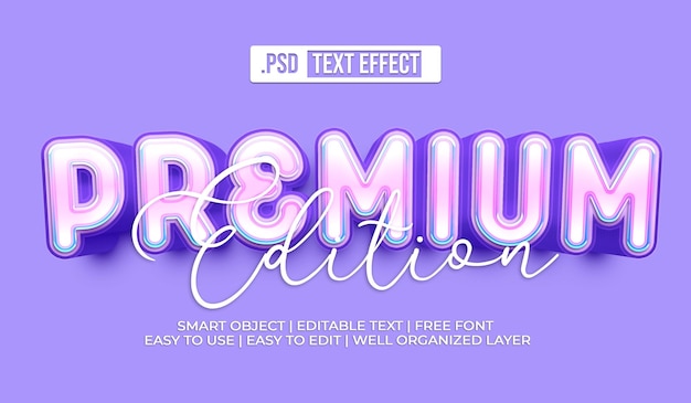 Kostenlose PSD premium text style effekt