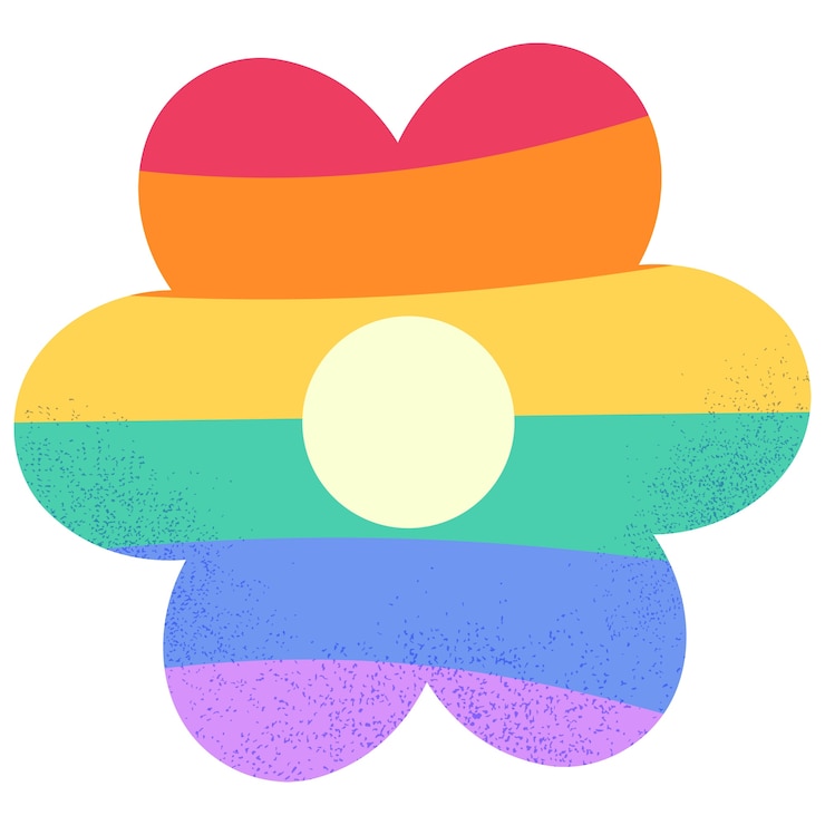 Kostenlose PSD pride month icon-design