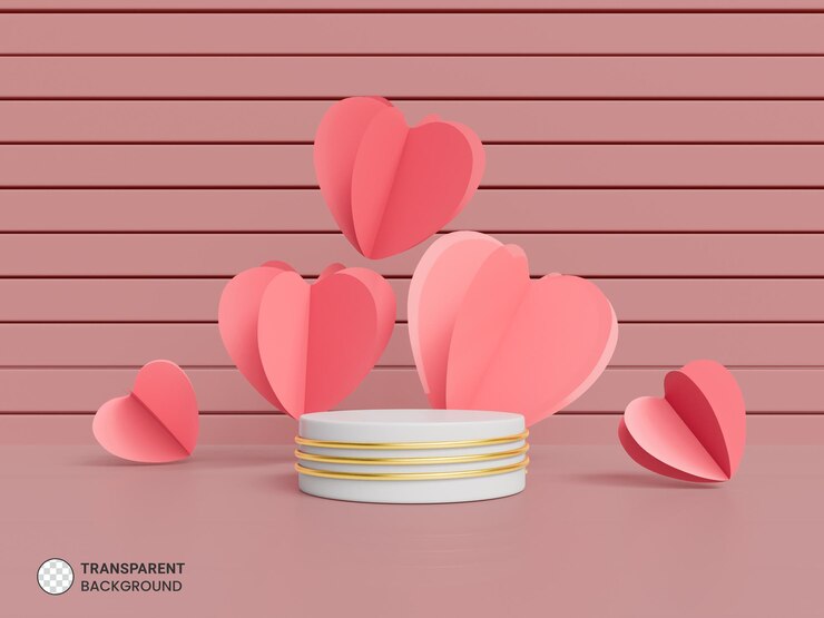 Kostenlose PSD produktpräsentationspodium mit 3d-rendering im hintergrund