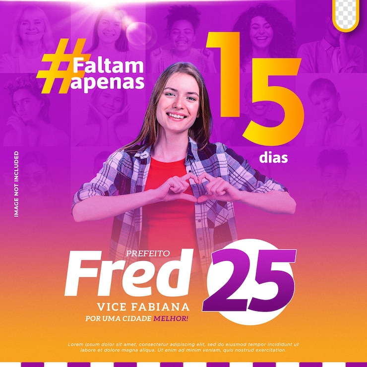 Kostenlose PSD psd-vorlage für soziale medien politische wahlkampagne in brasilien eleicao in brasilien