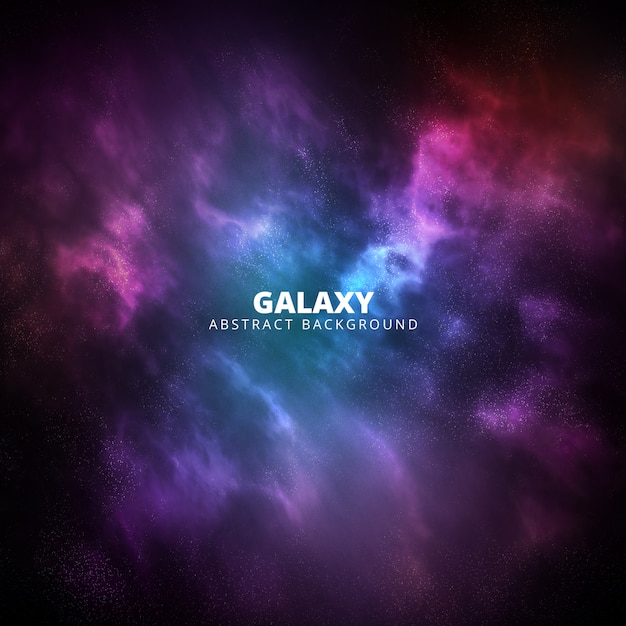 Quadratischer purpurroter und rosafarbener abstrakter Hintergrund der Galaxie