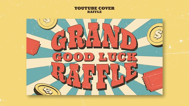 Raffle-Vorlage-Design
