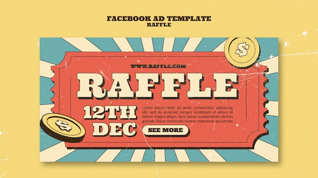 Raffle-Vorlage-Design