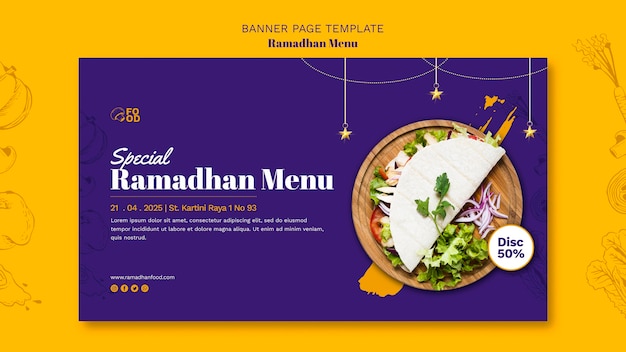 Ramadahn menü banner