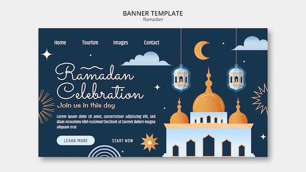 Ramadan Feier Landingpage Vorlage