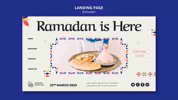 Kostenlose PSD ramadan feier landingpage vorlage