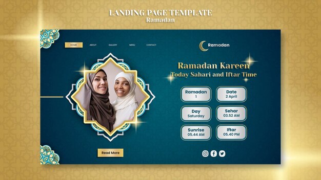 Ramadan-Vorlagendesign mit Farbverlauf