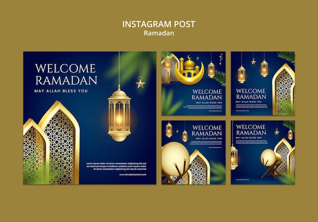 Kostenlose PSD ramadan-vorlagendesign