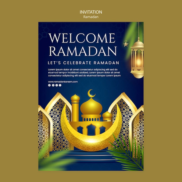 Ramadan-Vorlagendesign