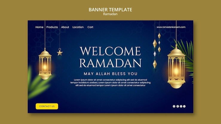 Kostenlose PSD ramadan-vorlagendesign