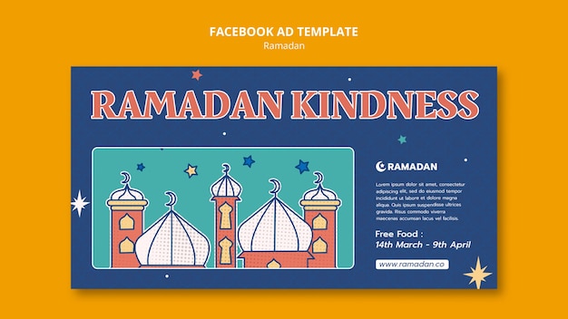 Kostenlose PSD ramadan-vorlagendesign