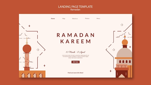 Kostenlose PSD ramadan-vorlagendesign