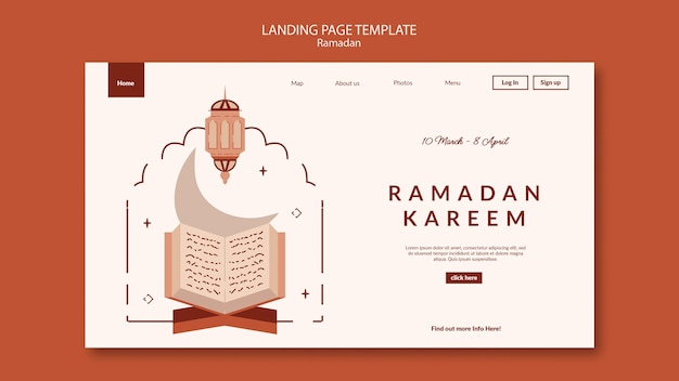 Kostenlose PSD ramadan-vorlagendesign