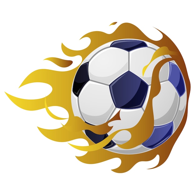 Realistische Fußballillustration isoliert