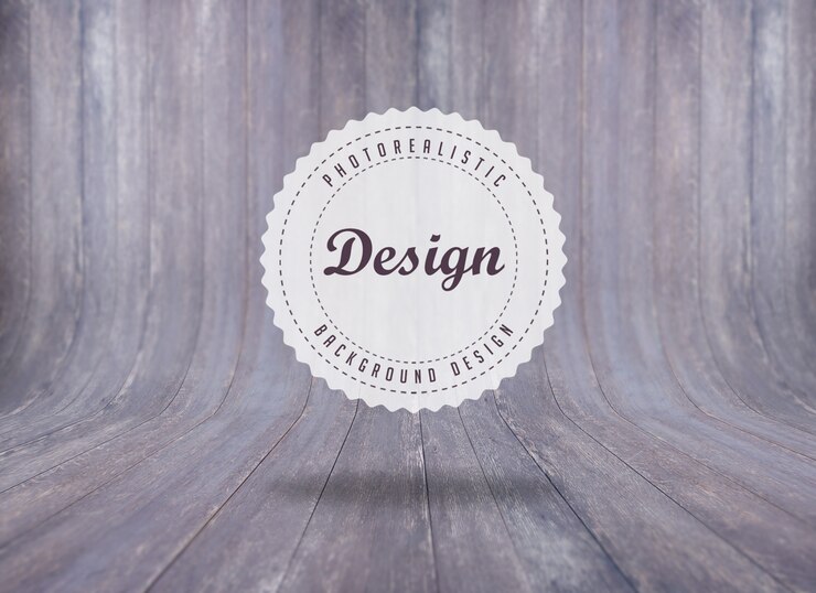 Kostenlose PSD realistische holz hintergrund-design