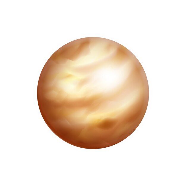 Realistische Illustration des Planeten