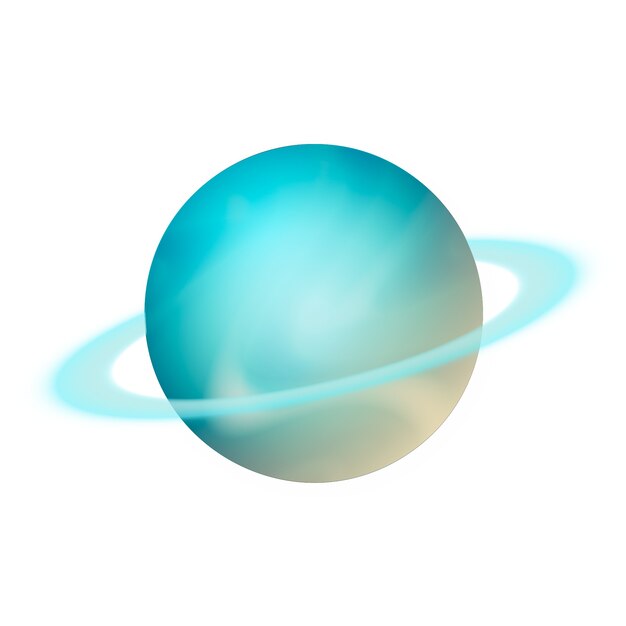 Realistische Illustration des Planeten