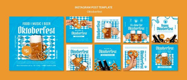 Realistische Oktoberfest-Vorlage