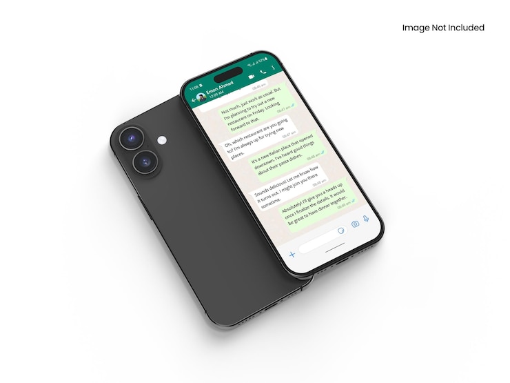Kostenlose PSD realistisches bildschirmmodell für das smartphone iphone 16 pro