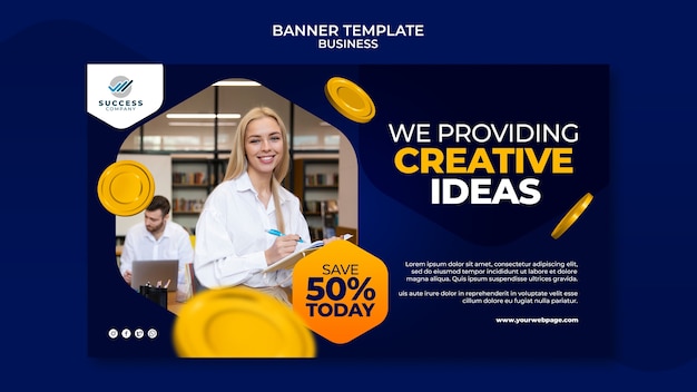 Realistisches business-template-design