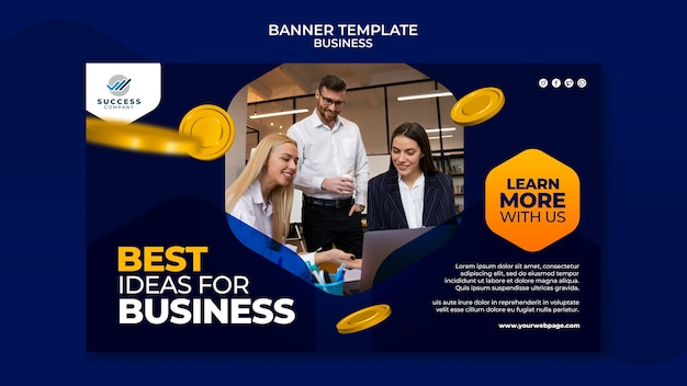 Realistisches Business-Template-Design