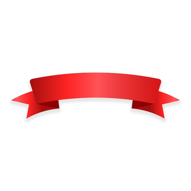 Realistisches Design des roten Etiketts