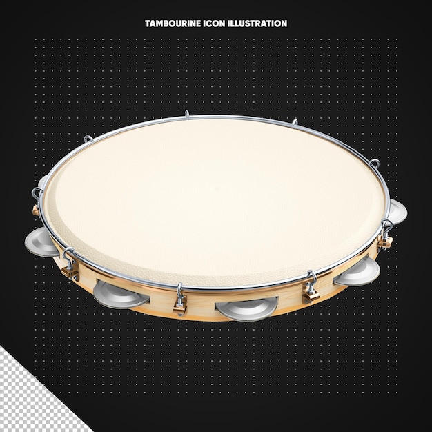Kostenlose PSD realistisches flaches tamburin