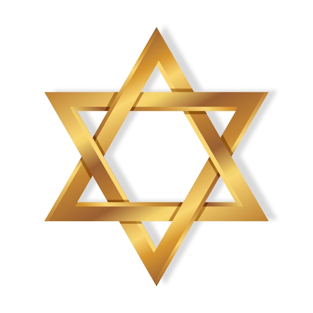 Realistisches Hanukkah-Element isoliert