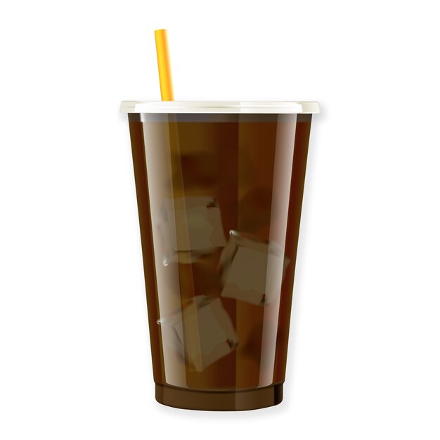 Realistisches Kaffeegetränkelement