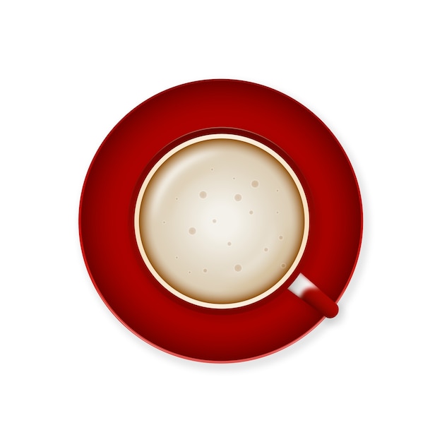 Realistisches Kaffeetassenelement