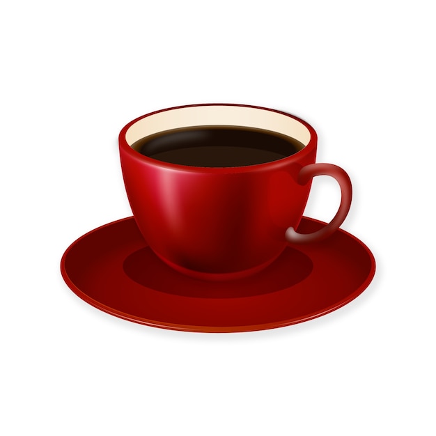 Kostenlose PSD realistisches kaffeetassenelement
