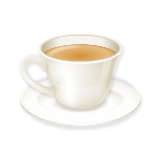 Realistisches Kaffeetassenelement