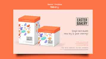 Kostenlose PSD realistisches ostern-template-design