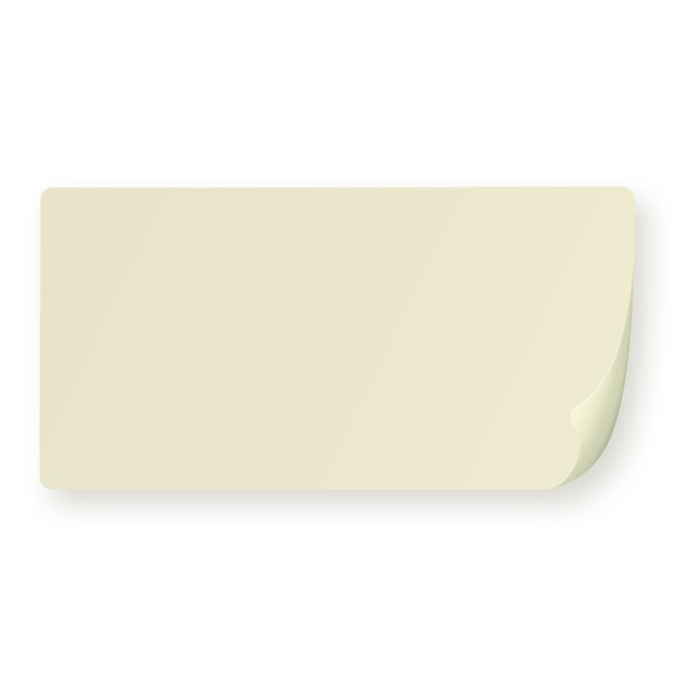 Kostenlose PSD realistisches post-it-element isoliert