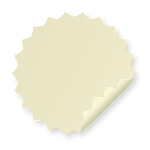 Realistisches Post-It-Element isoliert