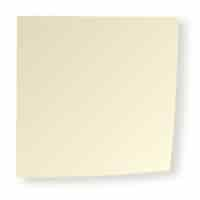 Kostenlose PSD realistisches post-it-element isoliert