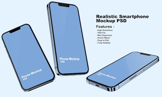 Realistisches premium-smartphone-modell