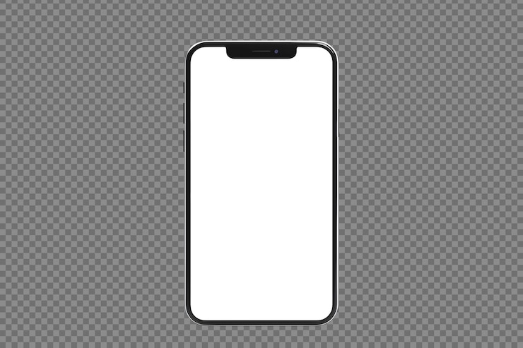 Kostenlose PSD realistisches smartphone-psd-modell für die vorderansicht