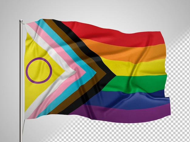 Kostenlose PSD regenbogenflagge der vereinigten staaten von amerika