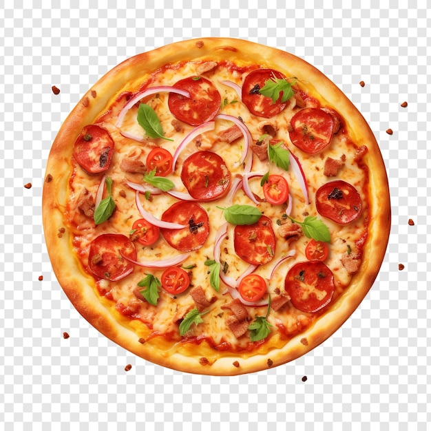 Kostenlose PSD regina-pizza-stil auf durchsichtigem hintergrund isoliert