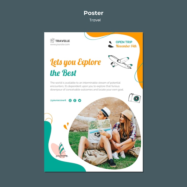 Reisedesignvorlage des Posters