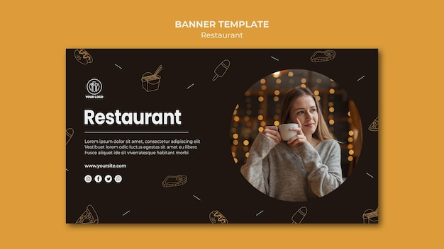 Restaurant vorlage banner